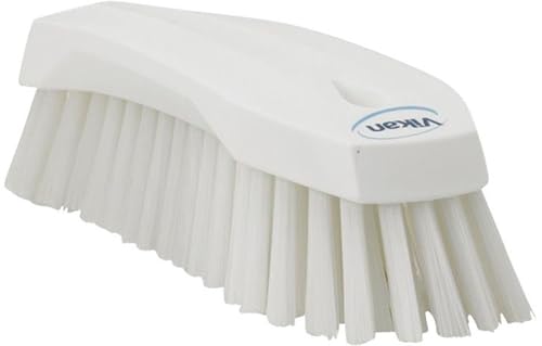 Vikan 38905 twarda szczotka do rąk, biała, duża, długość 200 mm, szerokość 70 wysokość 60 mm