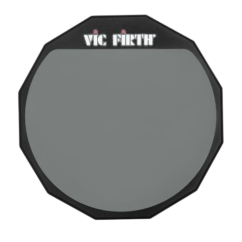 Vic FIrth Dwustronna podkładka do ćwiczeń pałeczek perkusyjnych z logo VF średnica 30 cm