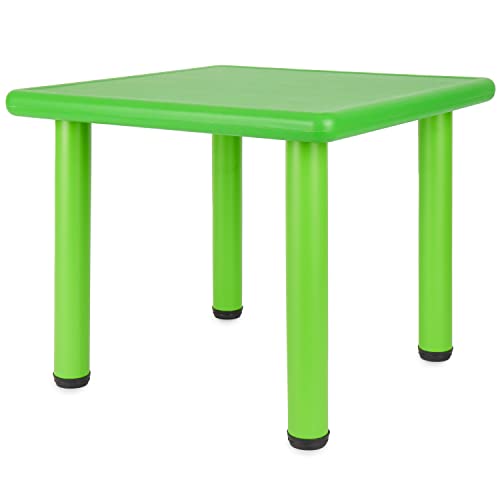 Stolik dziecięcy Bieco, wzór: zielony dla dzieci 1 8 lat ok. 62x 52 cm, regulowana wysokość stół malarski dzieci, ogrodowy, do pokoju dziecięcego dziecięcy, 04000033 - obrazek 1