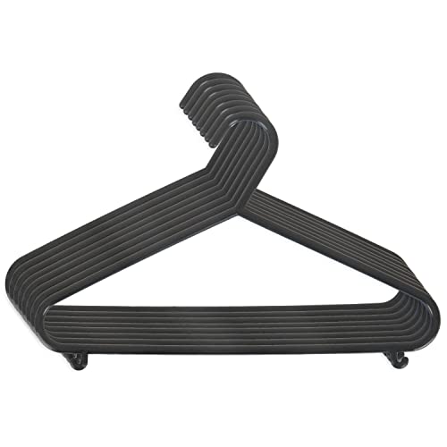 Wieszaki dziecięce Bieco plastikowe, czarne, 8 sztuk, 04014150