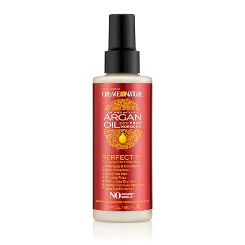 Creme Of Nature Argan Oil Perfect 7 Leczenie w 1, dla zdrowego wyglądu włosów, korzyści 1 produkcie 150 ml