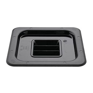 Vogue 1/6 Pokrywka gastronomiczna czarna 176 x 162 mm pokrywa górna przechowywanie żywności Vogue 1/6 Pokrywka gastronomiczna czarna 176 x 162 mm pokrywa górna przechowywanie żywności