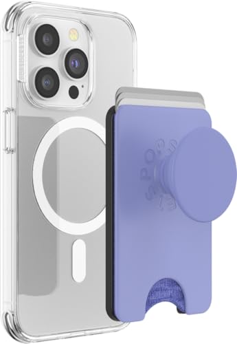 PopSockets: PopWallet+ dla MagSafe Pierścień Adaptera do w Zestawie Portfel na karty ze zintegrowanym wymiennym PopTopem smartfów i etui Deep Periwinkle - obrazek 1
