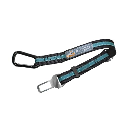 Kurgo Direct to Seatbelt Tether pas samochodowy dla psa, regulowany Blue
