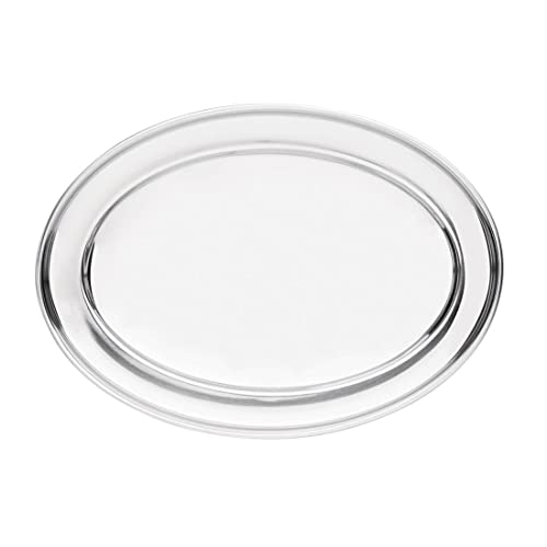 Olympia K367 owalne serwowanie płaskie, polerowana stal nierdzewna, średnica 50 cm - obrazek 1
