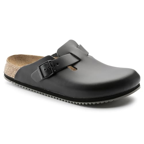 Birkenstock Clogs Boston Klapki, Rozmiar: 44, Czarny Botki