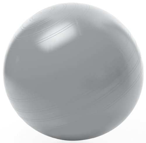 TOGU Piłka gimnastyczna do siedzenia ABS (odporne na pęknięcia), 45 cm, srebrna - obrazek 1