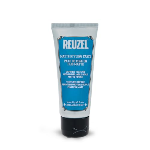 Reuzel Matte Styling Paste Medium, Pliable Hold Adds Thickness, Fullness, And Texture To The Hair Contains Moisturizing Oils Easy Use No Shine Water Soluble For Rinsing 3.38 Oz Reuzel Matte Styling Paste Medium, Pliable Hold Adds Thickness, Fullness, And Texture To The Hair Contains Moisturizing Oils Easy Use No Shine Water Soluble For Rinsing 3.38 Oz