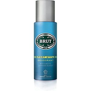 Brut Sport Style Dezodorant dla mężczyzn bez soli aluminiowych, przeciwśladowe, Długotrwała skuteczność (zestaw 2 x 200 ml) Brut Sport Style Dezodorant dla mężczyzn bez soli aluminiowych, przeciwśladowe, Długotrwała skuteczność (zestaw 2 x 200 ml)