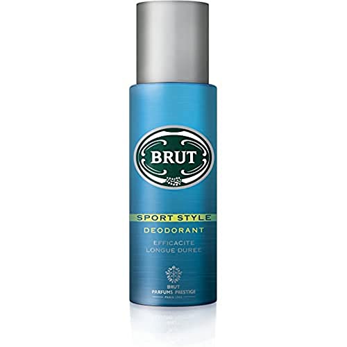 Brut Sport Style Dezodorant dla mężczyzn bez soli aluminiowych, przeciwśladowe, Długotrwała skuteczność (zestaw 2 x 200 ml)