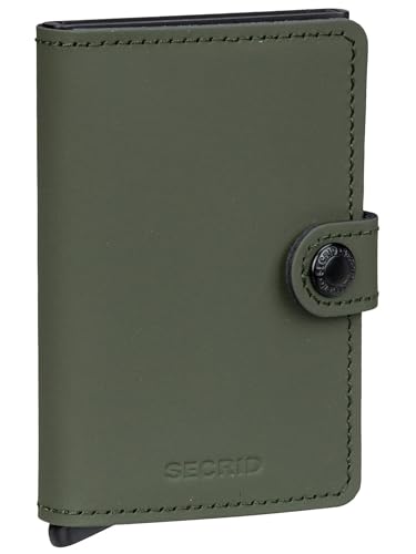 Secrid Miniwallet – Matowy Zielony-Czarny – RFID