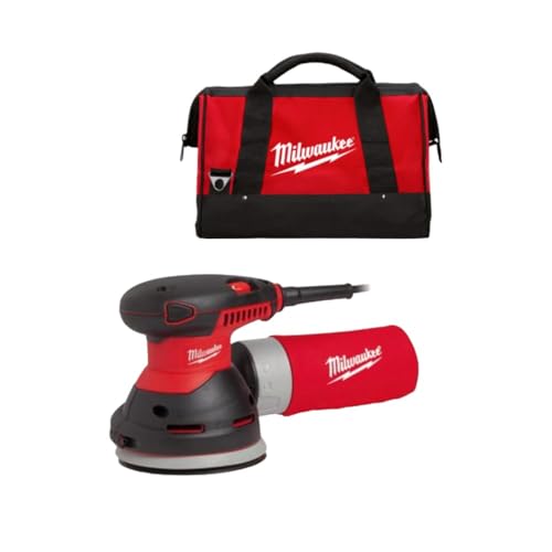 Milwaukee Ros125E 4002395244010 Szlifierka Mimośrodowa, Czerwony/Czarny, 125 mm, 230 V, 300 W - obrazek 1