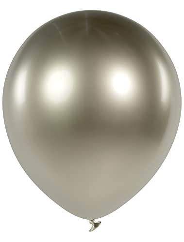 Folat 19817 Metaliczne złoto 33 cm 10 szt. nadmuchiwanych balonów szampana złota z helem na urodziny, ślub, baby Shower chrzest, dekoracja imprezę, złoty - obrazek 1