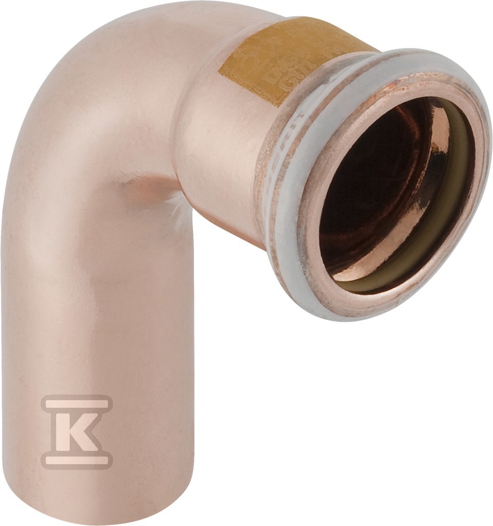 Kolano Geberit Mapress Kupfer Gas jednokielichowe 90° d22 34509 - obrazek 1