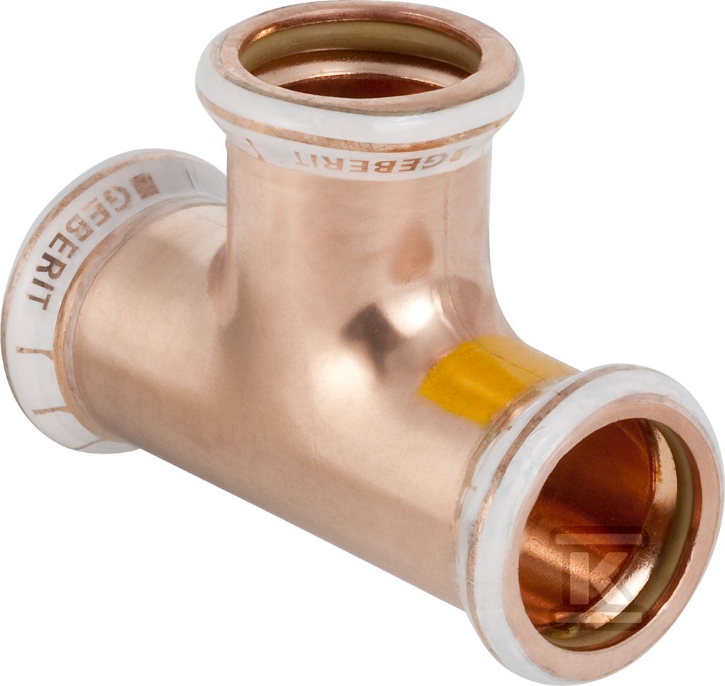 Trójnik Geberit Mapress Kupfer Gas równoprzelotowy d15 34528 - obrazek 1