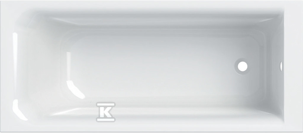 Wanna prostokątna Rekord - z nogami, 160×70 cm XWP1660000 - obrazek 1