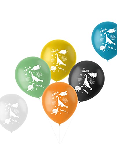 Folat 68389 Balony Dino Roars 33cm 6 sztuk - obrazek 1
