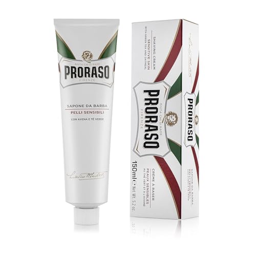 Proraso Golenie Krem dla Skóry Wrażliwej 150 ml, Biały