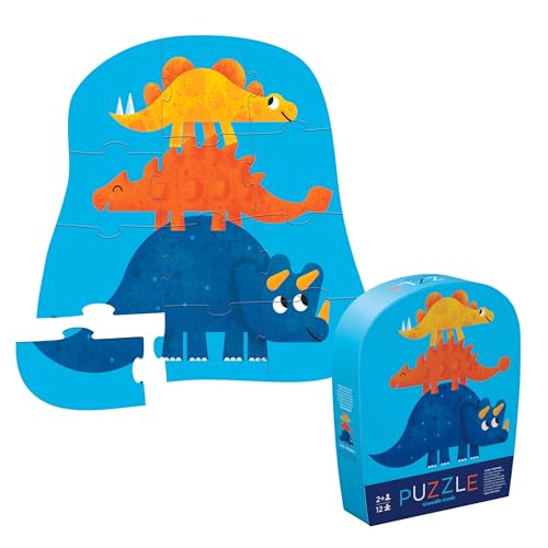 Crocodile Creek 12 szt. mini puzzle Dino Friends