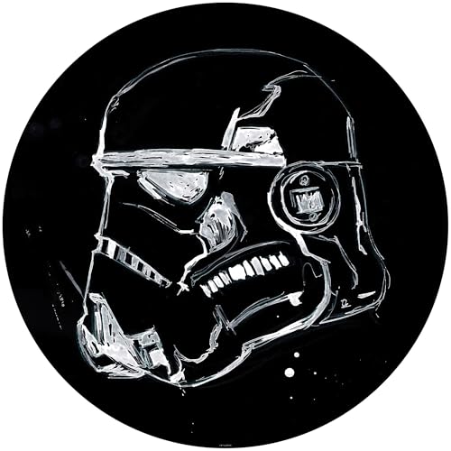 Komar DOT okrągła i samoprzylepna fototapeta z włókniny Star Wars Ink Stormtrooper Ø 125 cm pokój dziecięcy, tatuaż ścienny DD1 022 - obrazek 1