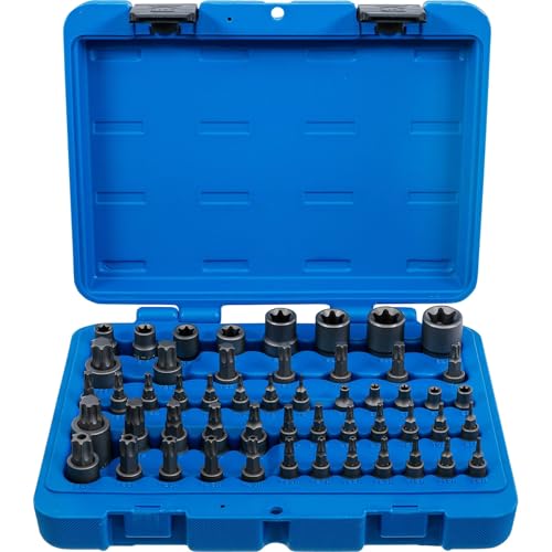 BGS 9839 Zestaw nasadek do bitów i kluczy nasadowych profil E / teowy (do Torx) z otworem TP Torx Plus) 52 szt - obrazek 1