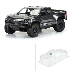 Proline PRO351200 Reg, 1/10 2019 Chevy Silverado Z71 Trail Boss Clear Body: Short Course, bezbarwny