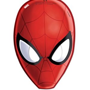 Maska, Ultimate Spiderman Web Warriors, czerwona, 6 sztuk