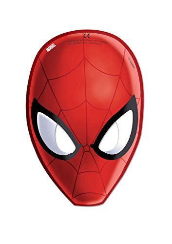 Maska, Ultimate Spiderman Web Warriors, czerwona, 6 sztuk - obrazek 1