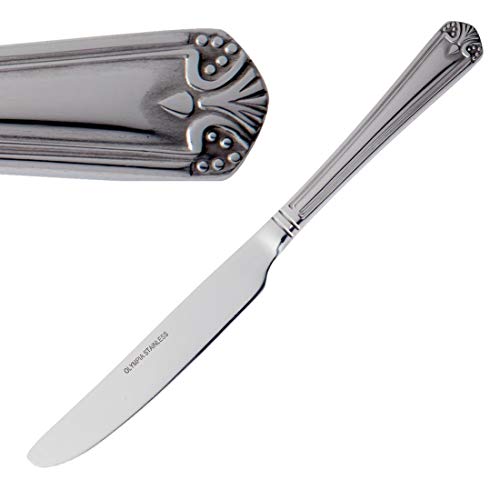 Olympia Jesmond nóż stołowy 242 mm 18/0 ze stali nierdzewnej 12 szt - obrazek 1