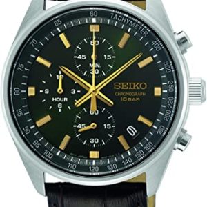 Seiko Chronograph Mężczyźni Zegarek Brązowy SSB385P1 Seiko Chronograph Mężczyźni Zegarek Brązowy SSB385P1