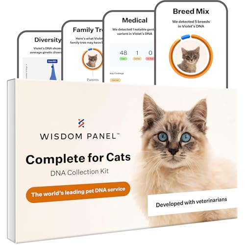 Wisdom Panel Kompletny: Kompleksowy test DNA kota na 45 zdrowotnych schorzeń genetycznych Ponad 70 ras i populacji 25 cech Grupa krwi - obrazek 1