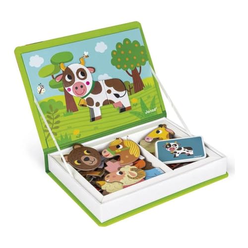 Janod MagnetiBook Zwierzęta – Magnetyczna układanka dla dzieci - obrazek 1