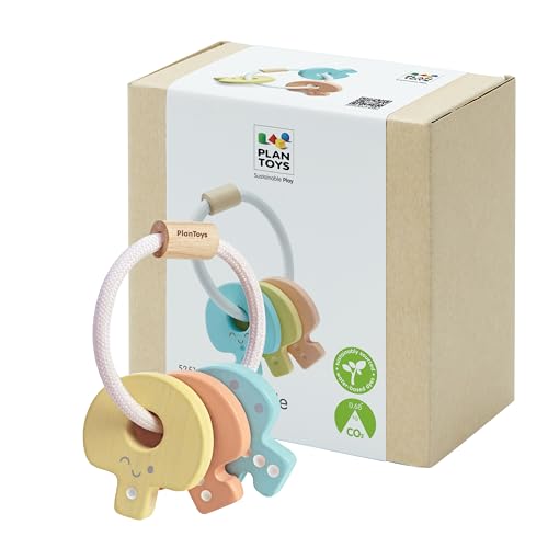 Plan Toys Drewniana grzechotka klucze