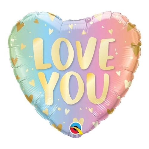 Folat Balon foliowy „Love You Ombre & Hearts 45cm - obrazek 1