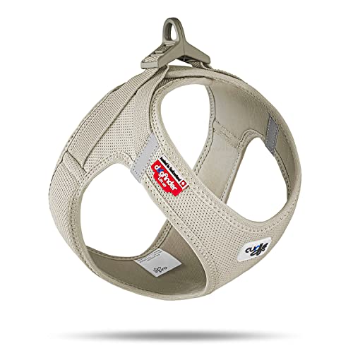 Curli Szelki Clasp Air Mesh jasnobeżowe 3XS