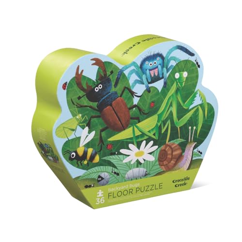 Crocodile Creek 36 pcs Shaped Puzzle/Backyard Bugs - obrazek 1