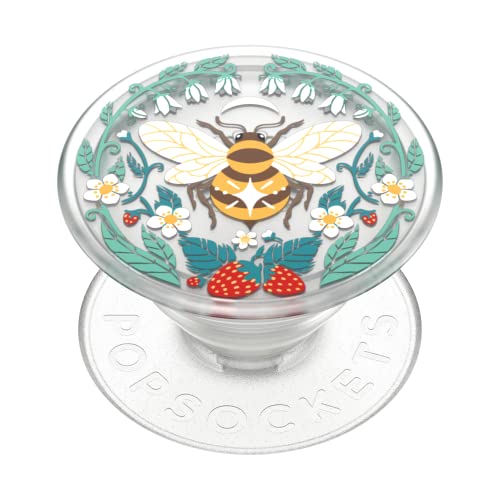 PopSockets Phone Grip PlantCore Translucent Bee Boho - obrazek 1