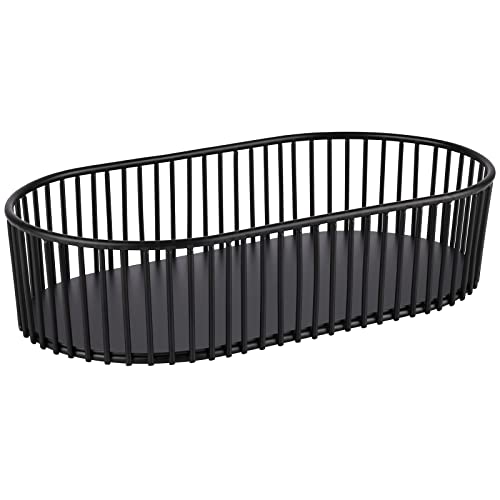 APS Kosz URBAN 29 x 16 cm, wys.: 7 owalny metal, czarny