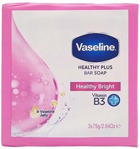 Vaseline Healthy Plus Bar Soap Healty Bright 3 x 75 gram Vaseline Healthy Plus Bar Soap Healty Bright 3 x 75 gram