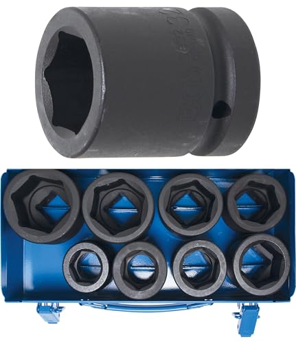BGS 5245 Zestaw nasadek udarowych sześciokątnych 25 mm (1") 27 50 8 szt. - obrazek 1