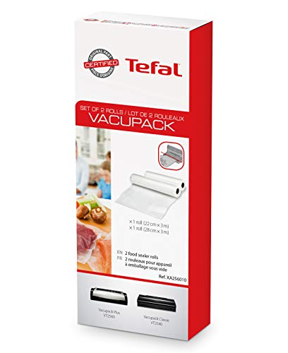 Tefal XA2560 Akcesoria do Zgrzewarki Próżniowej, Zestaw z 2 Rolkami