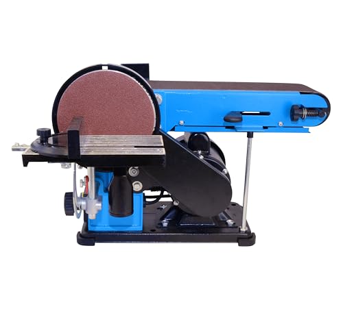 Güde Szlifierka taśmowa i talerzowa GBTS 400 (moc silnika 350 W, wymiar taśmy szlifierskiej 914 x 100 mm, prędkość 282 m/min, obrotowa talerza szlifierskiego, średnica przyłącza