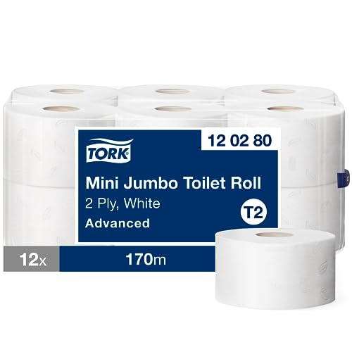 Tork 120280 Papier toaletowy mini Jumbo biały T2 Tork 120280 Papier toaletowy mini Jumbo biały T2