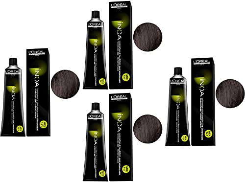 Loreal, Inoa, Farba do włosów 4 Brąz - obrazek 1