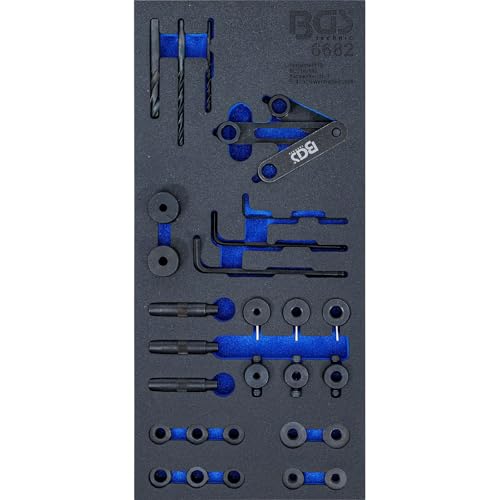 BGS 6682 Wkładka do szuflady 1/3: zestaw narzędzi wiercenia głowic cylindrów 28 szt. - obrazek 1