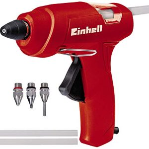 Einhell Pistolet do klejenia na gorąco TC GG 30 (posuw mechaniczny, okienko, pałąk, w zestawie standardowa, płaska, przedłużająca, 3 sztyfty kleju)