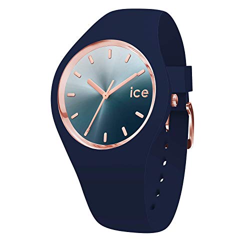 ICE Watch sunset Blue Damski niebieski zegarek z silikonowym paskiem 015751 (Medium)