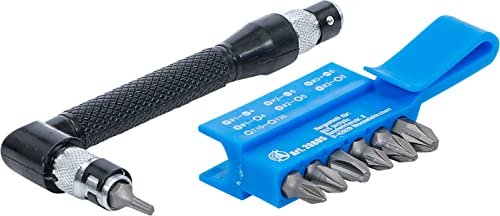 BGS Diy 20805 Wkrętak kątowy z 7 bitami dwustronnymi napęd 6,3 mm (1/4") 8 szt. - obrazek 1