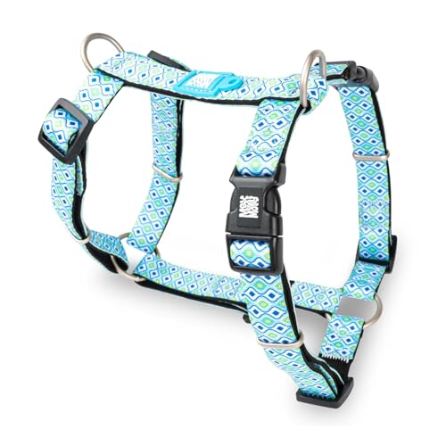 Max&Molly H Harness Retro Blue szelki dla psa i szczeniaka, regulowane L - obrazek 1