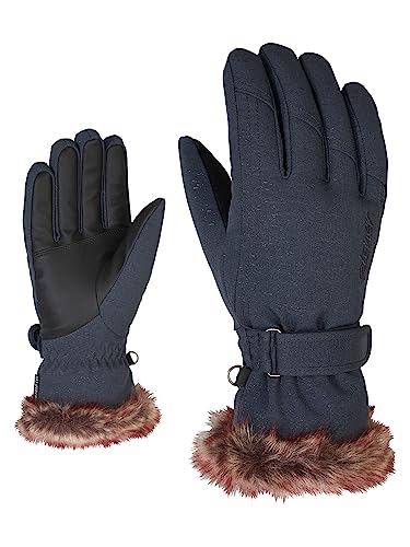 Ziener Damskie rękawiczki narciarskie Kim Lady Glove/do sportów zimowych, ciepłe, oddychające Ziener Damskie rękawiczki narciarskie Kim Lady Glove/do sportów zimowych, ciepłe, oddychające
